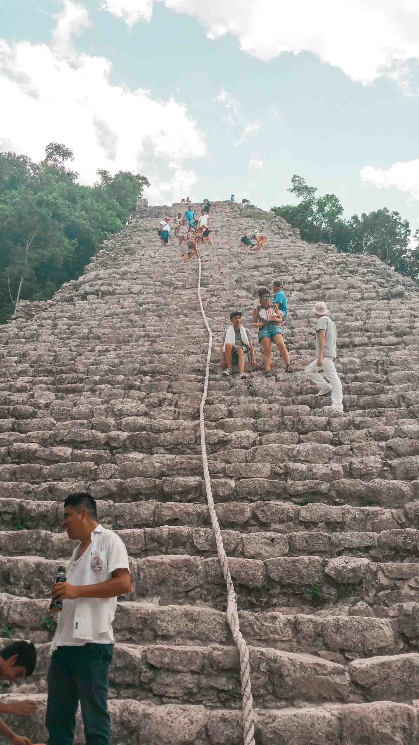Las ascensiones en Cobá no son aptas para quienes padecen vértigo